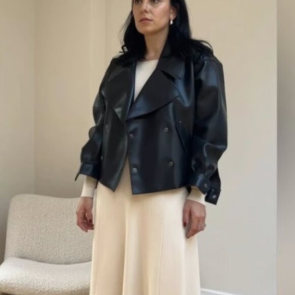 Free People Jackets & Blazers - Free People We The Free Alexis Vegan Leather Jacket NWT Size XL
